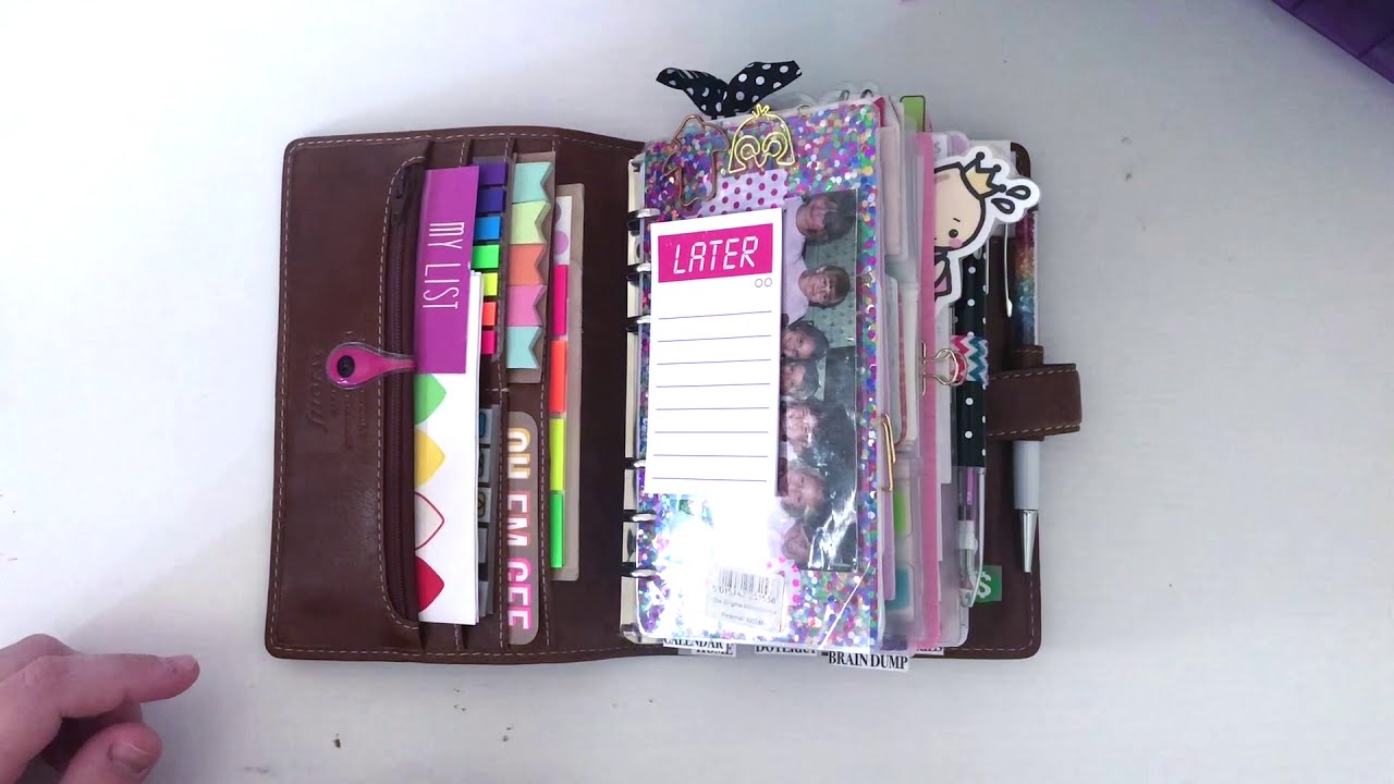 Personal Filofax Malden Set Up: August 2019