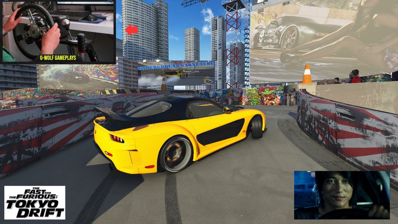 Han’s Mazda RX 7 Drift Parking Lot - Assetto Corsa | Fanatec CSL DD