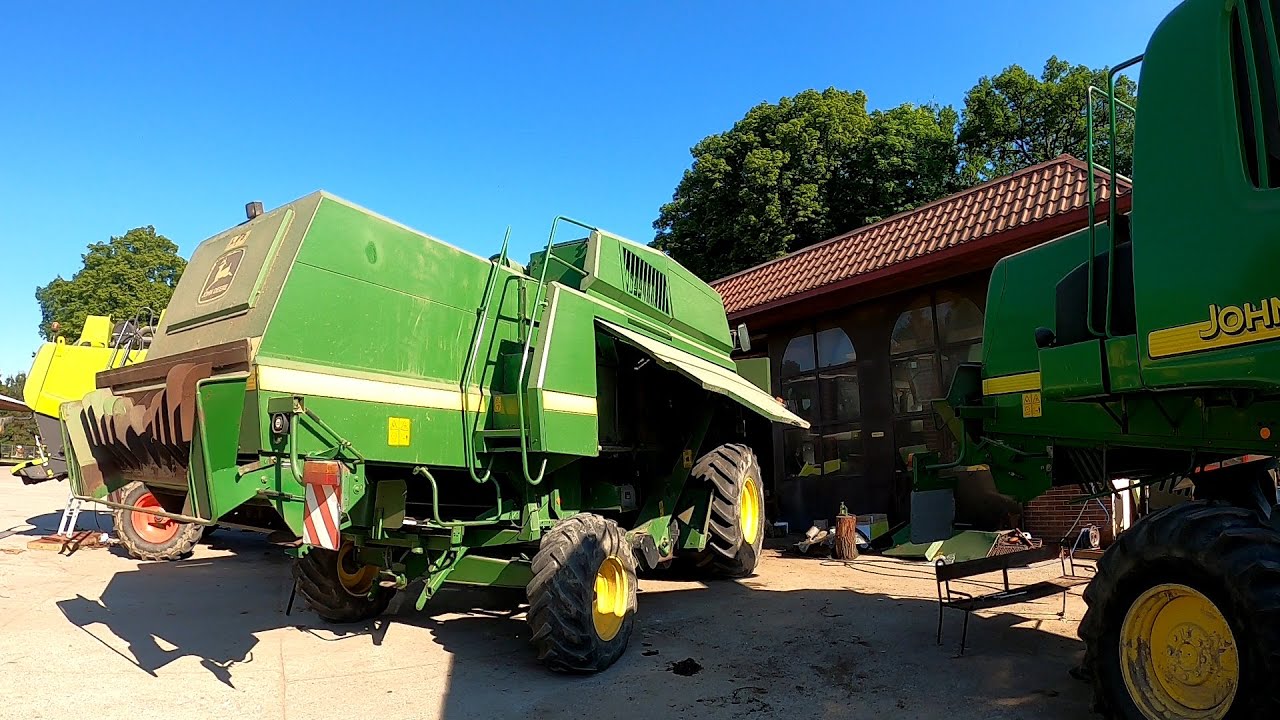 Monstrualne kombajny na serwisie wśród Bizonów Claas Lexion 660 John Deere 9660 WTS i 2264