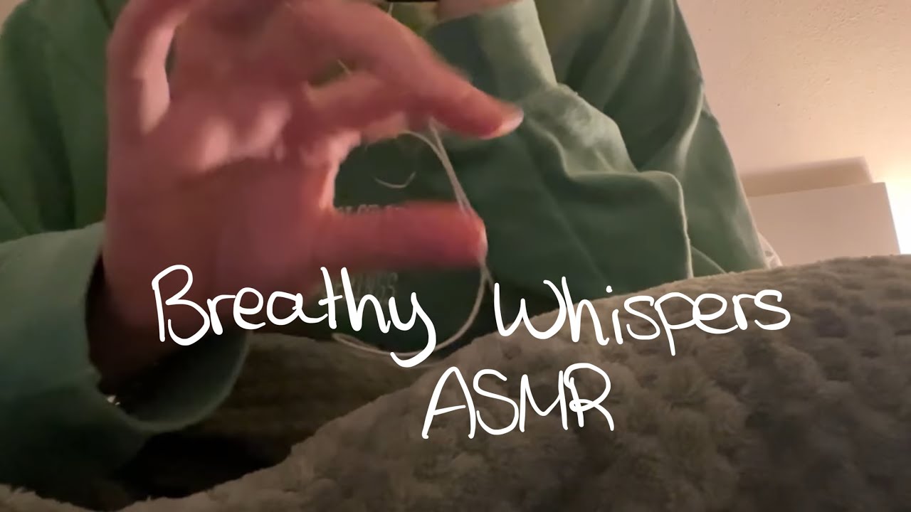 Breathy Whispers and Hand Movements ASMR 💕🫶 Tascam Mic
