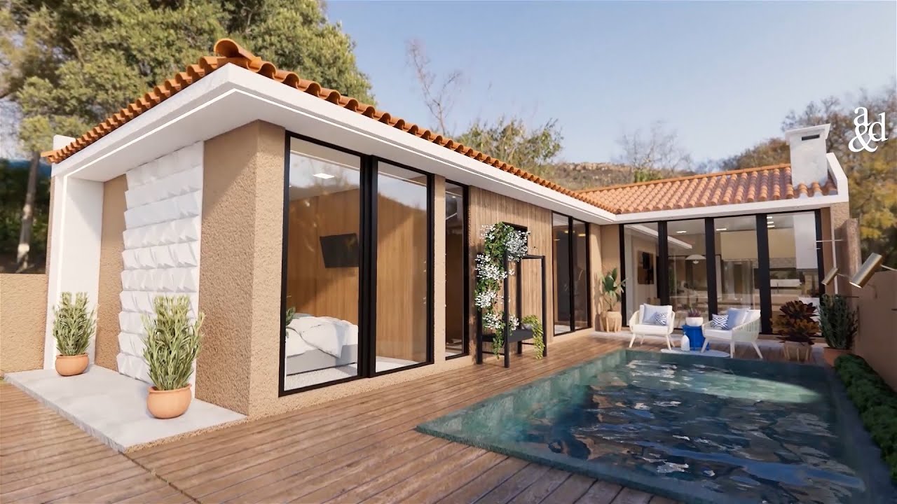 Small House Design | L-shaped house | Simple House Design