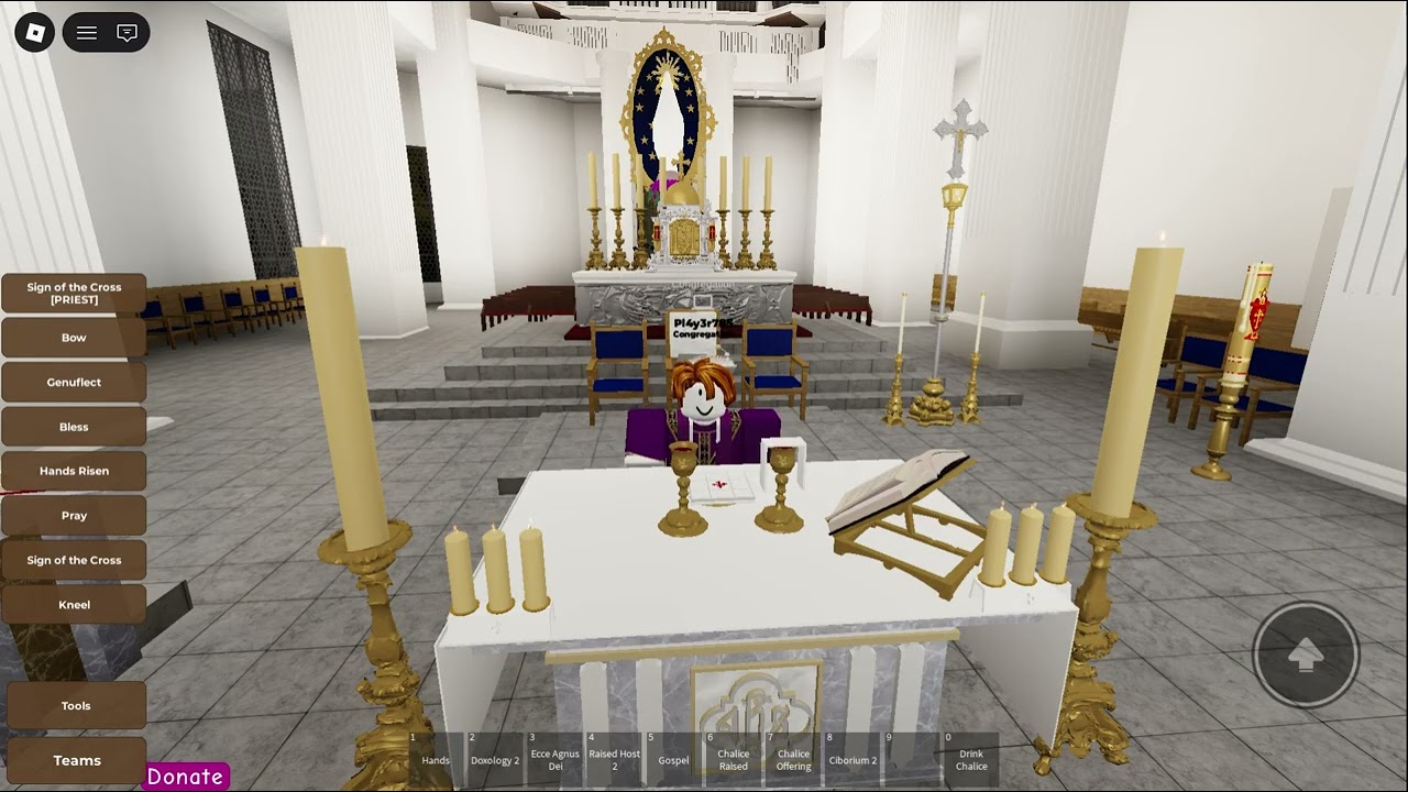 2:30PM Sunday Mass Today 2/22/26 (Simulated in Roblox)