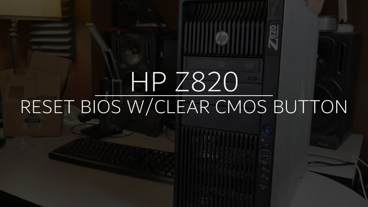 HP Z820 | CLEAR CMOS BUTTON TO RESET BIOS (FIX BOOT ERROR)