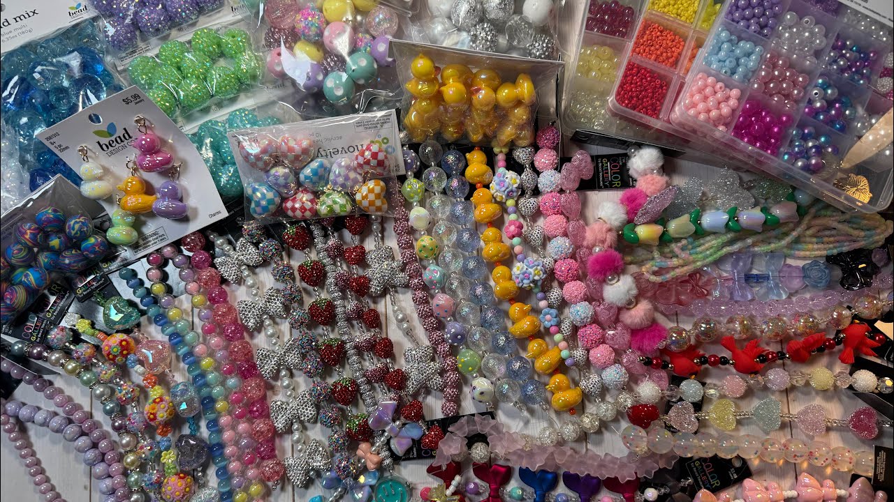 HUGE Hobby Lobby Bead Haul!  NEW items!  Must see