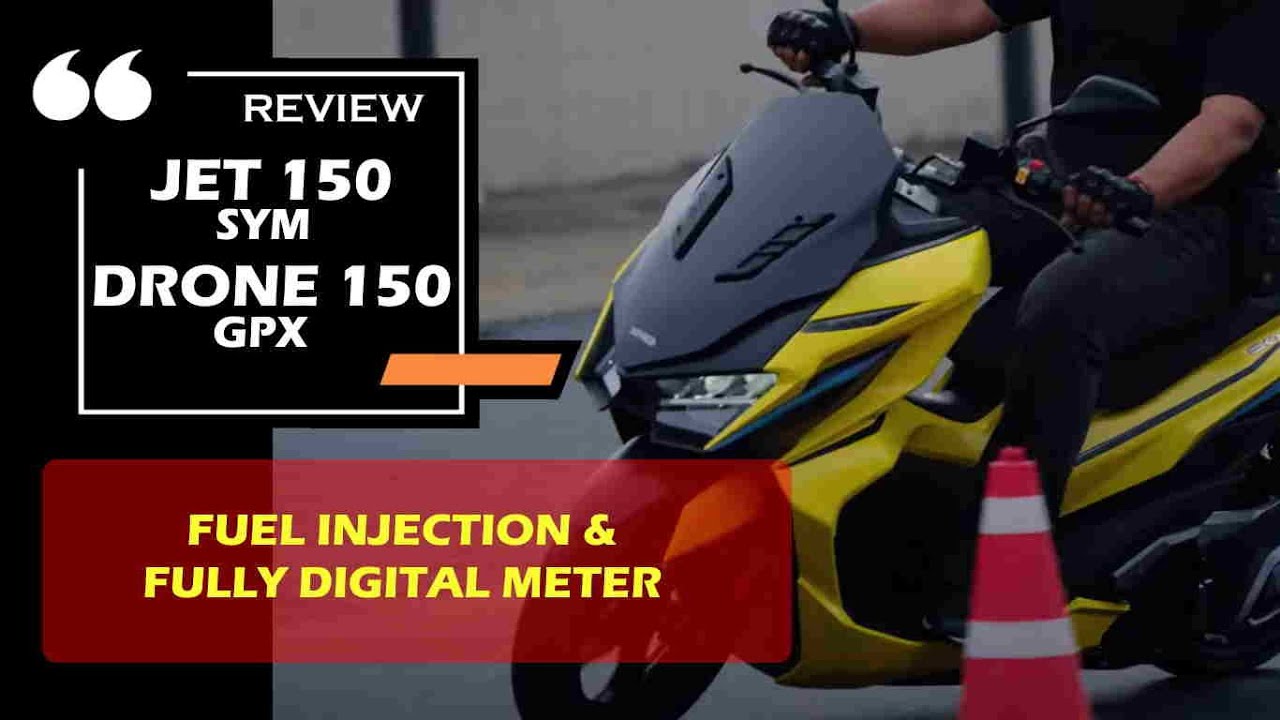 Review : SYM Jet X 150 and GPX Drone 150 Malaysia. With subtitle.