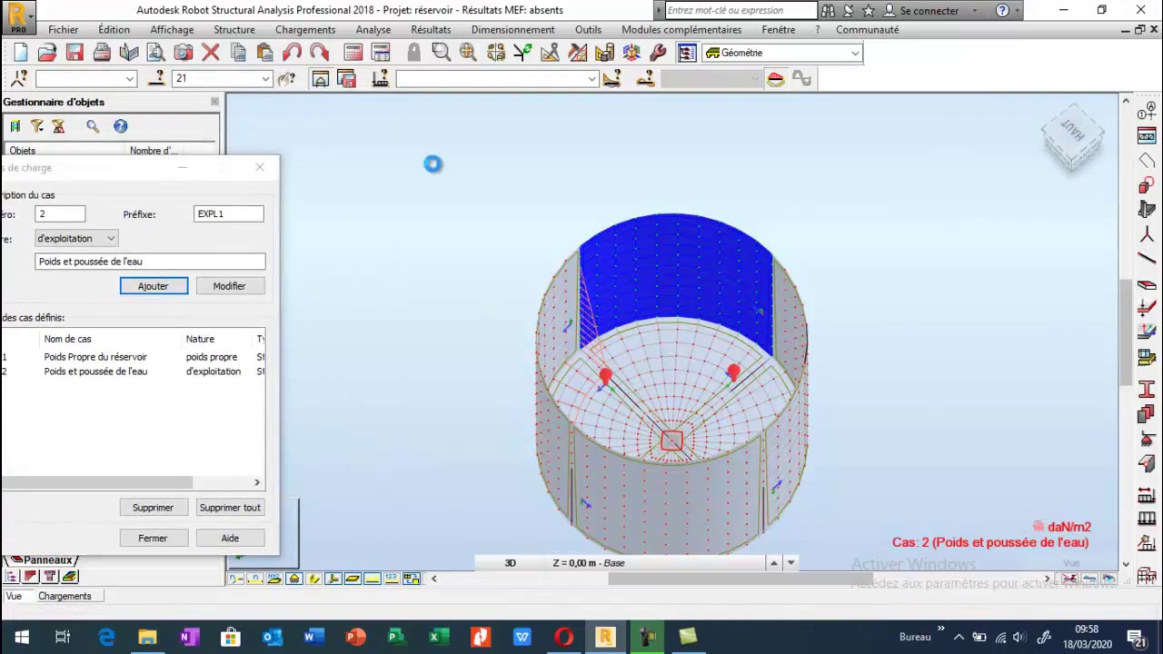 Réservoir cylindrique en Béton Armé