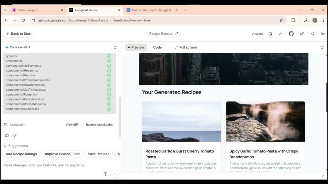 🔥😍 How to Create Your Dream AI Apps with Gemini in Google AI Studio & Google Stitch | How To