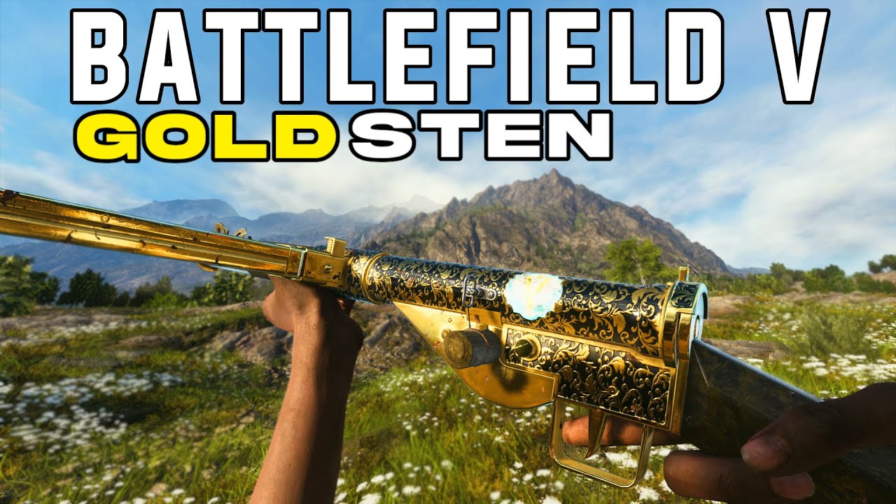 Fully Golden Sten in BATTLEFIELD V