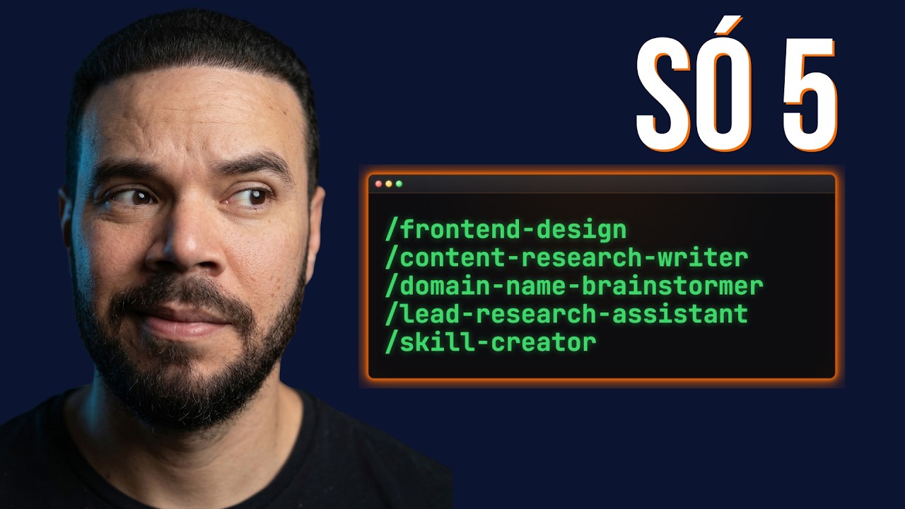 Testei 50+ Claude Skills. Essas 5 Valem a Pena.