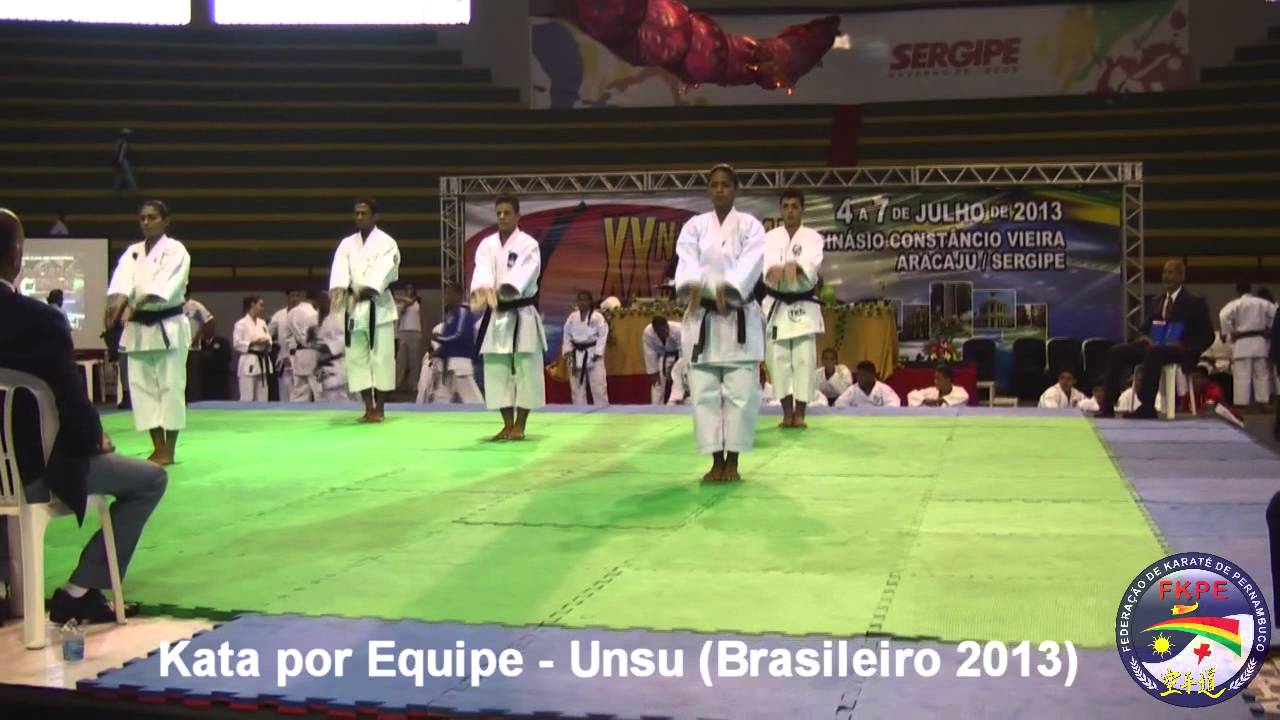 Kata por Equipe   Unsu Brasileiro 2013 FKPE