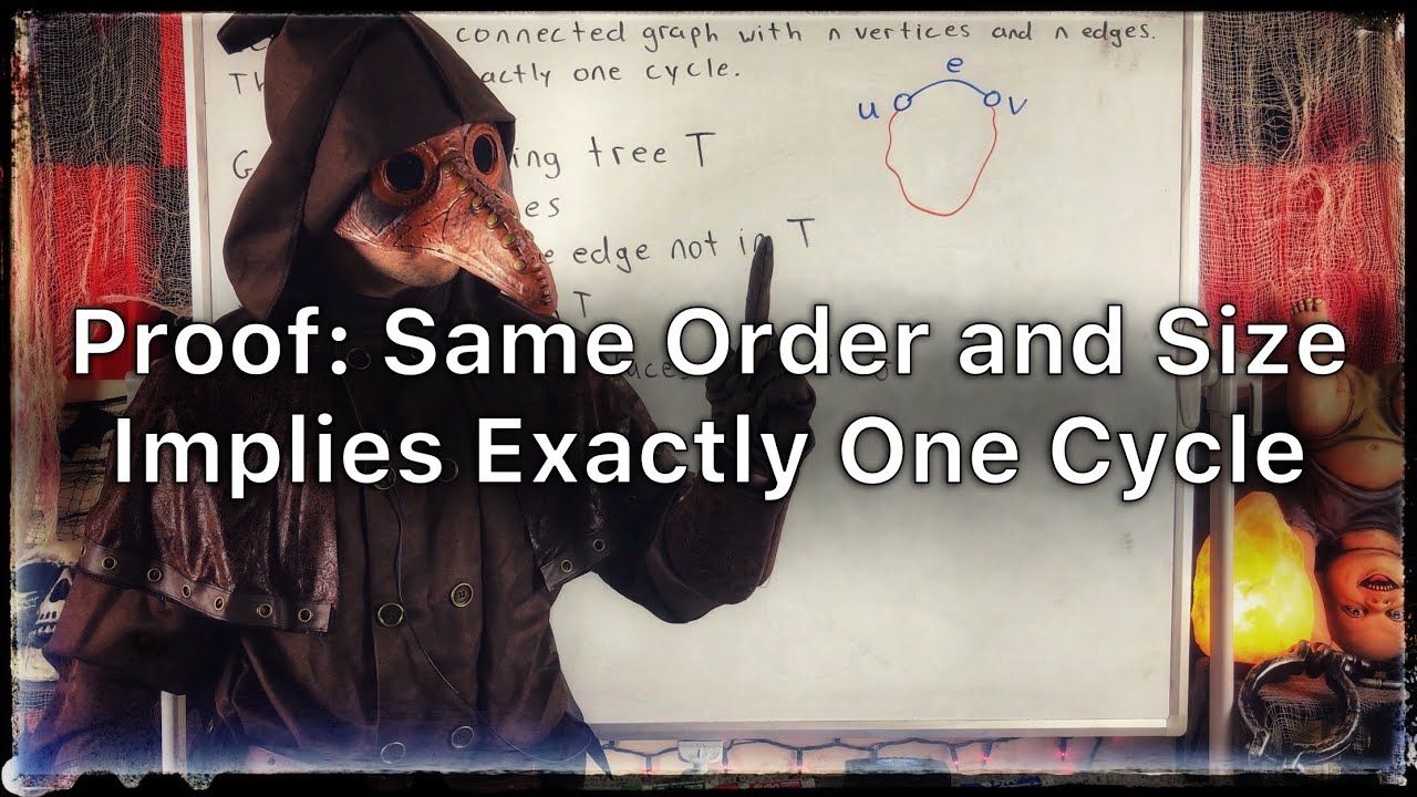 Graph with Same Order and Size has One Cycle | Graph Theory