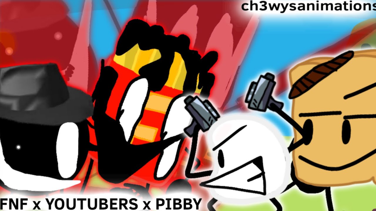 FNF x YOUTUBERS x PIBBY Concept | Vs Jkay & Ultimanimates | Animators Fall (old)