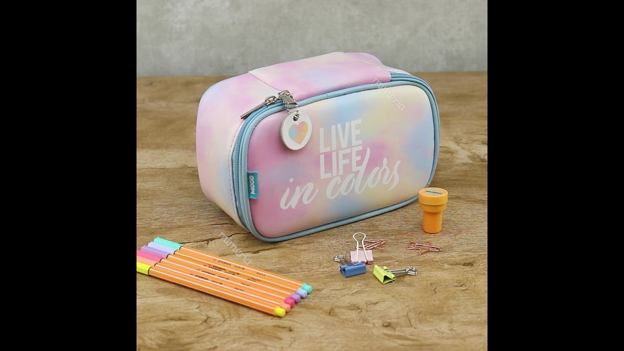 Estojo 100 Pens Box Jumbo Tie Dye