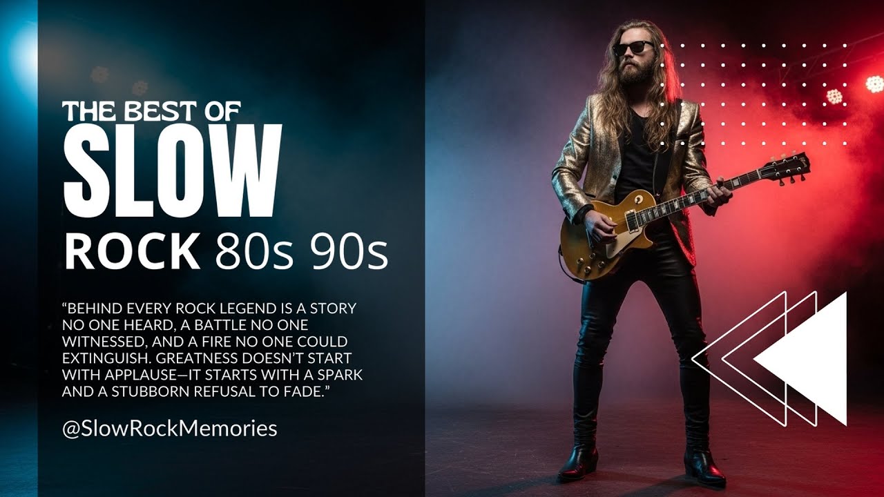 Slow Rock 80s 90s Hits • Emotional Riffs on Rainy Drives