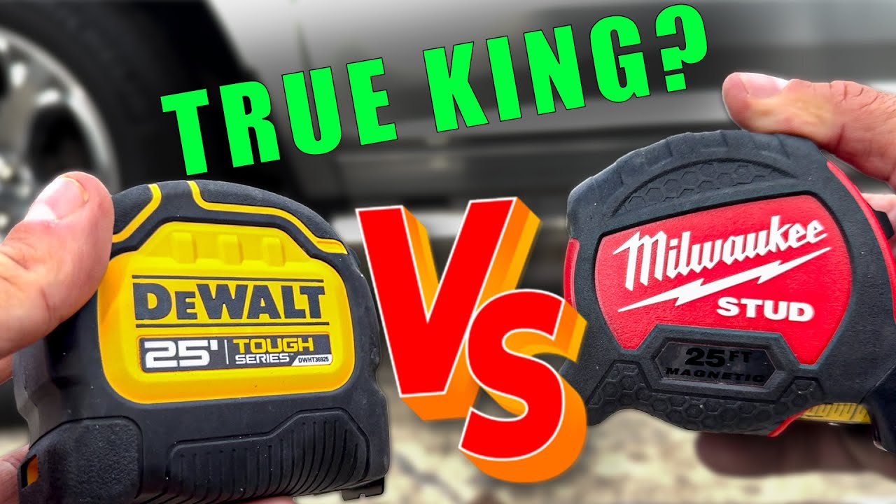 Tape Measure Battle: DeWALT TOUGH or Milwaukee STUD?