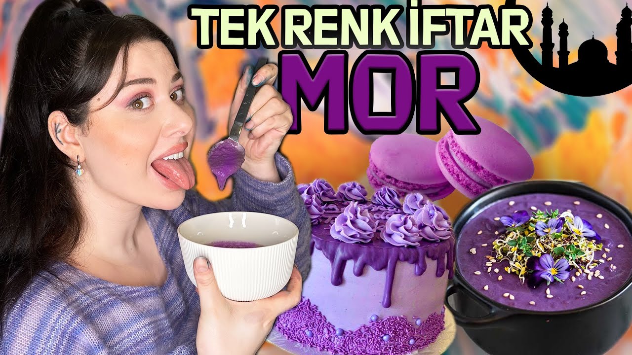 TEK RENK İFTAR 💜MOR💜