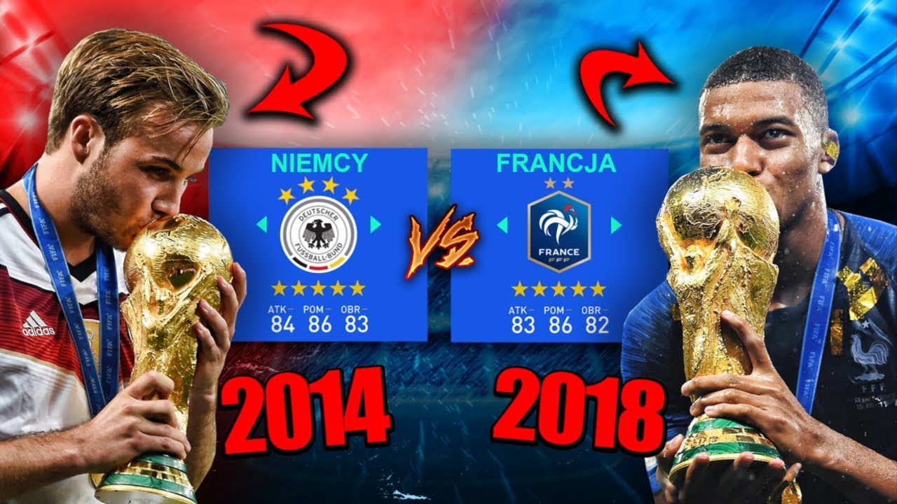 🏆🇩🇪 NIEMCY Z 2014 vs 🏆🇫🇷 FRANCJA Z 2018 | FIFA 19 EKSPERYMENT
