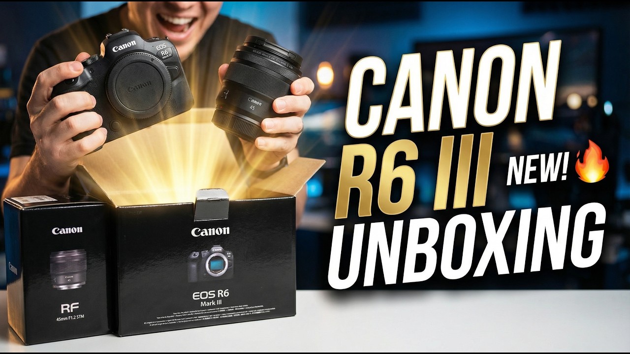 I Unboxed the Canon R6 Mark III & RF 45mm f/1.2 — First Impressions