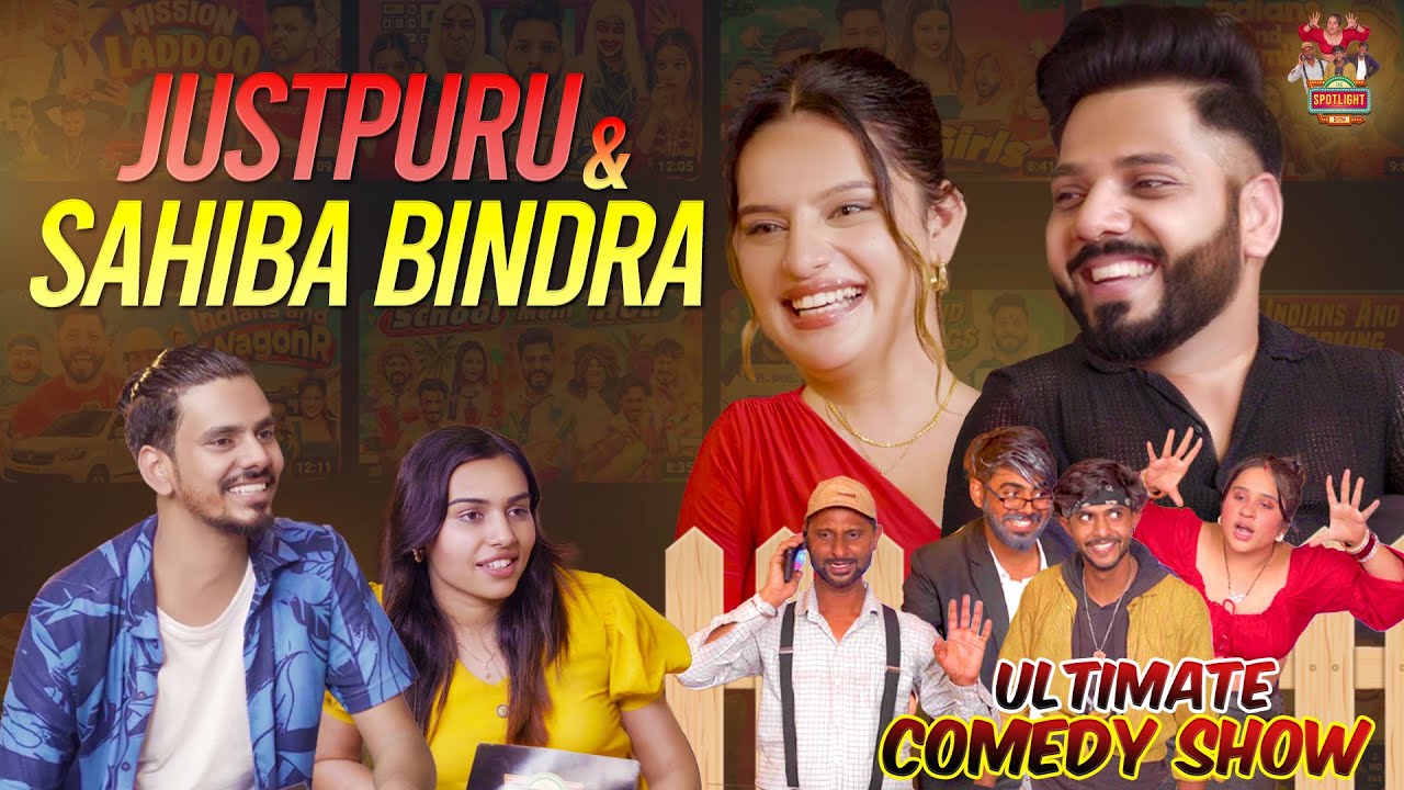 JustPuru & Sahiba Bindra on Podcast comedy show (The Spotlight Show Ep-1) || Youngistaan Films ||