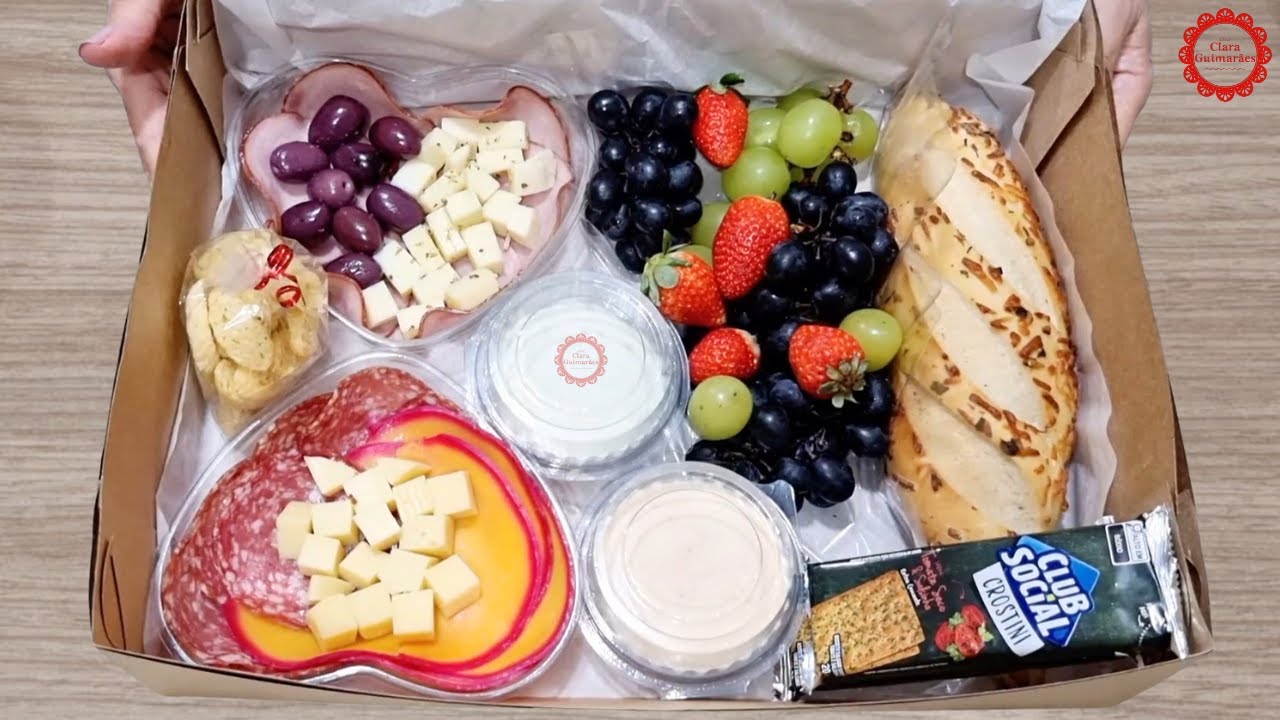 APRENDA A MONTAR 1 CAIXA DE FRIOS E FRUTAS PARA DIA DOS NAMORADOS *Com precificação