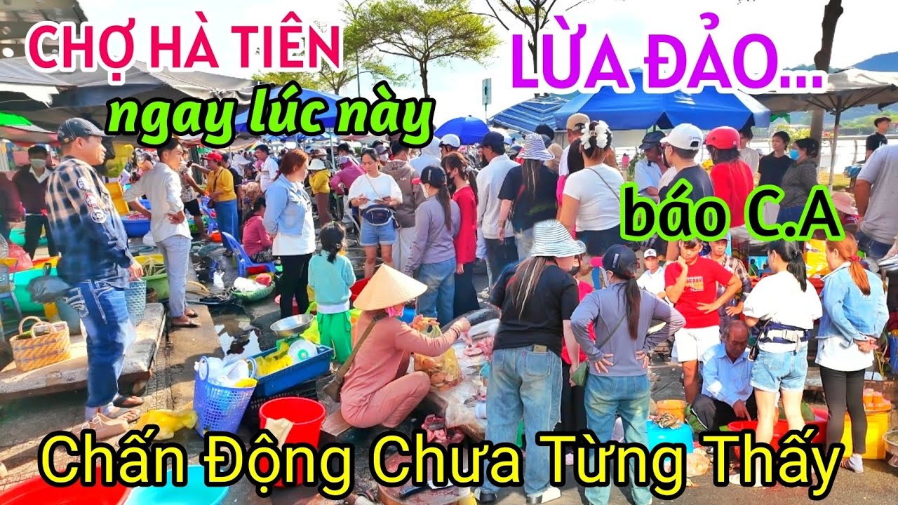 KINH HỒN CẢNH TƯỢNG LỪA ĐẢO KHÁCH DU LỊCH MUA CUA BIỂN Ở CHỢ HẢI SẢN HÀ TIÊN NGAY LÚC NÀY CHẤN ĐỘNG