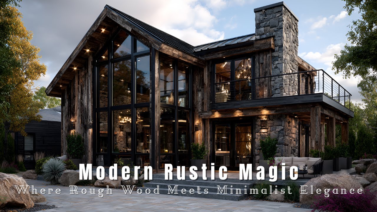 Modern Rustic Home Design Ideas | Blend Rough Wood, Natural Textures & Minimalist Elegance