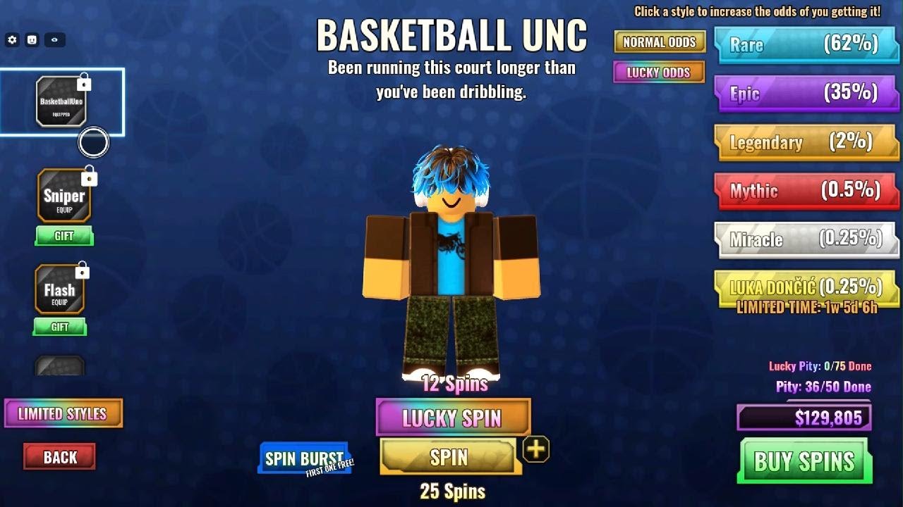 I got basketball unc in Basketball zero.