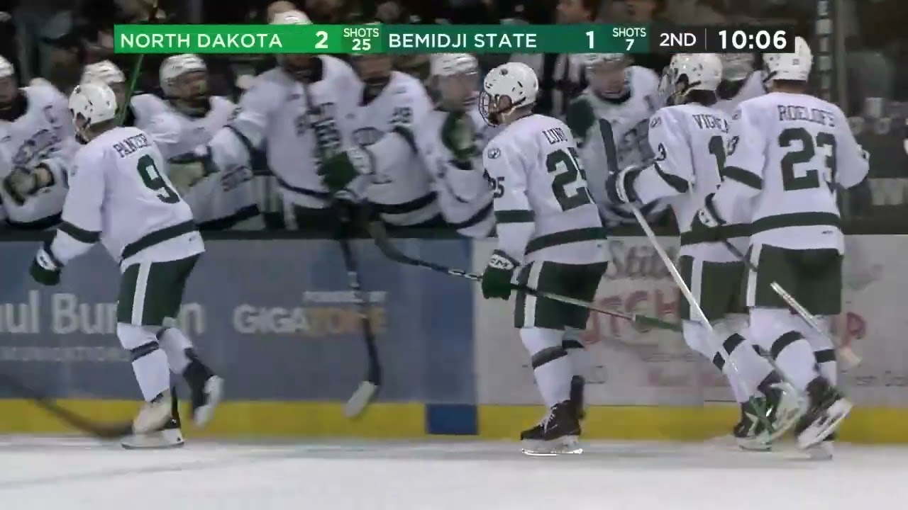 Bemidji State Men's Hockey Highlights vs North Dakota (Nov. 28, 2025)
