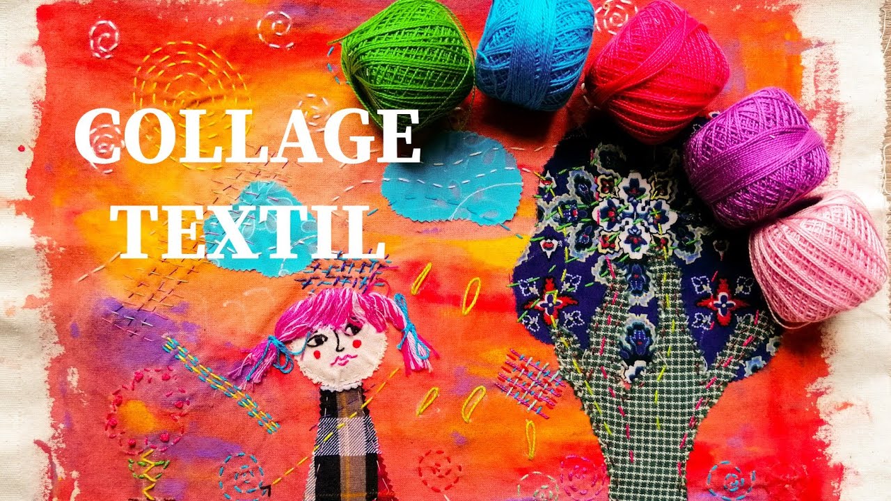 BORDADO Y COLLAGE TEXTIL USANDO LA TÉCNICA DEL #boro iNSPIRADO EN #sashiko