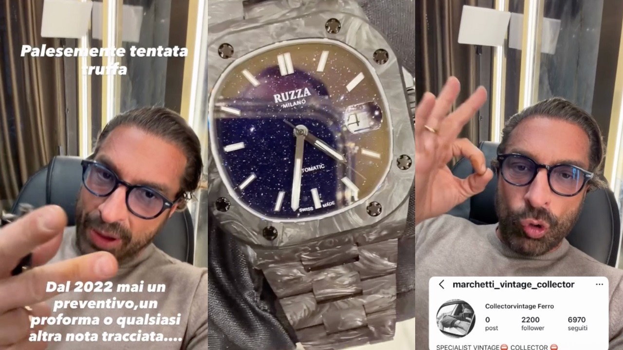 Lorenzo Ruzza racconta di una tentata truffa da 18k e svela il nome del collega che ha denunciato