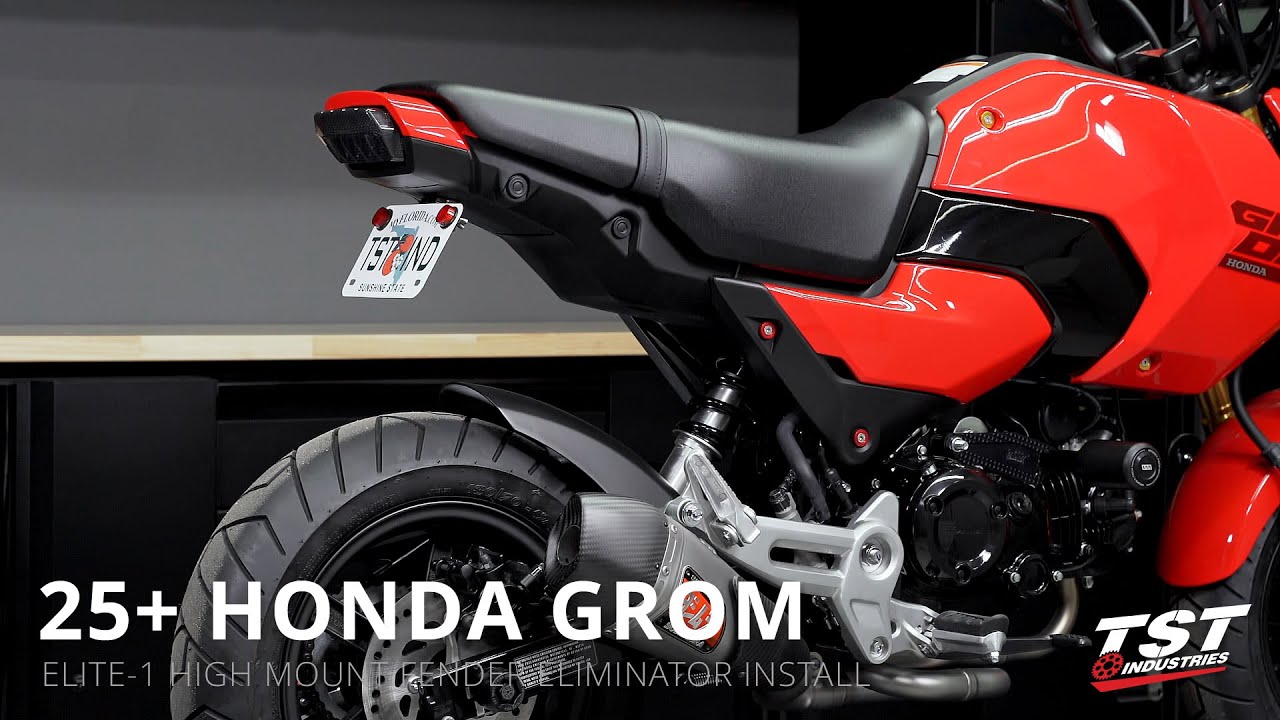 Как установить антикрыло High Mount на Honda Grom 2025+ от TST Industries