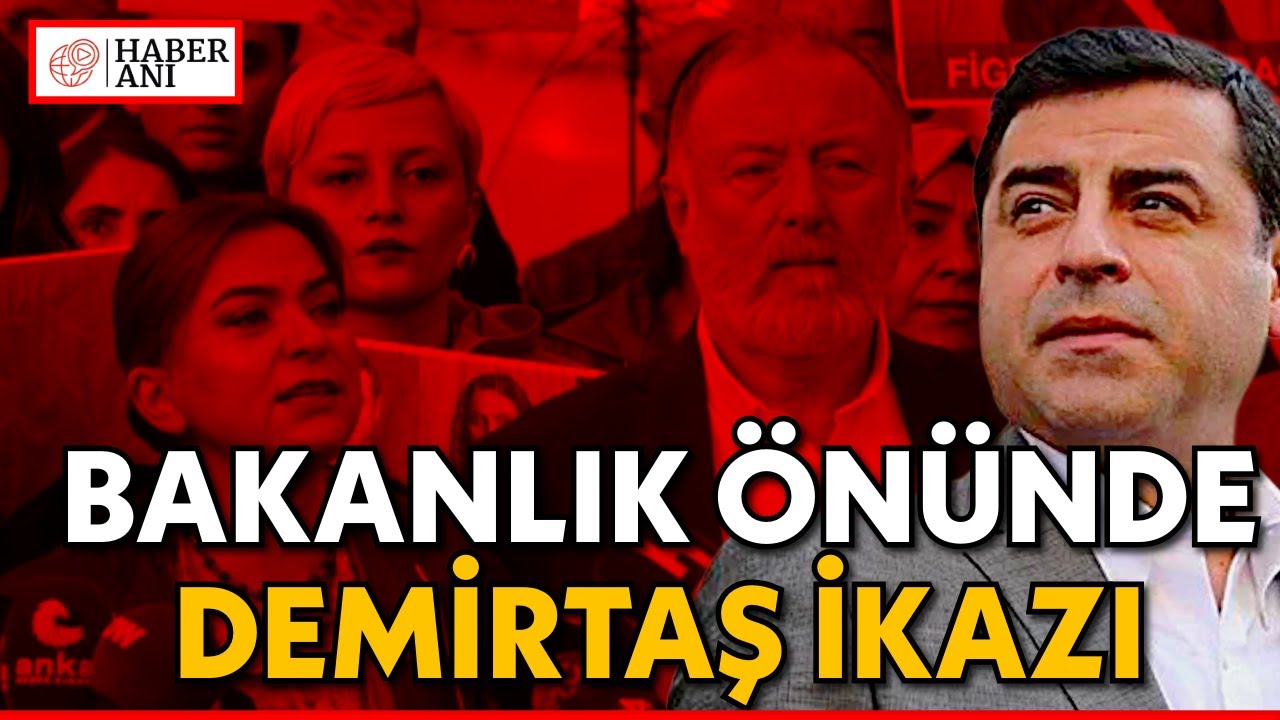 DEM, Adalet Bakanlığı önünde Selahattin Demirtaş, Figen Yüksekdağ ve tutuklular için çağrı yaptı!