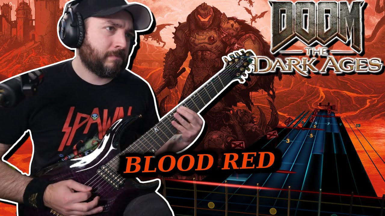 Doom Dark Ages OST - Blood Red (Finishing Move Inc.) | Rocksmith Guitar Cover