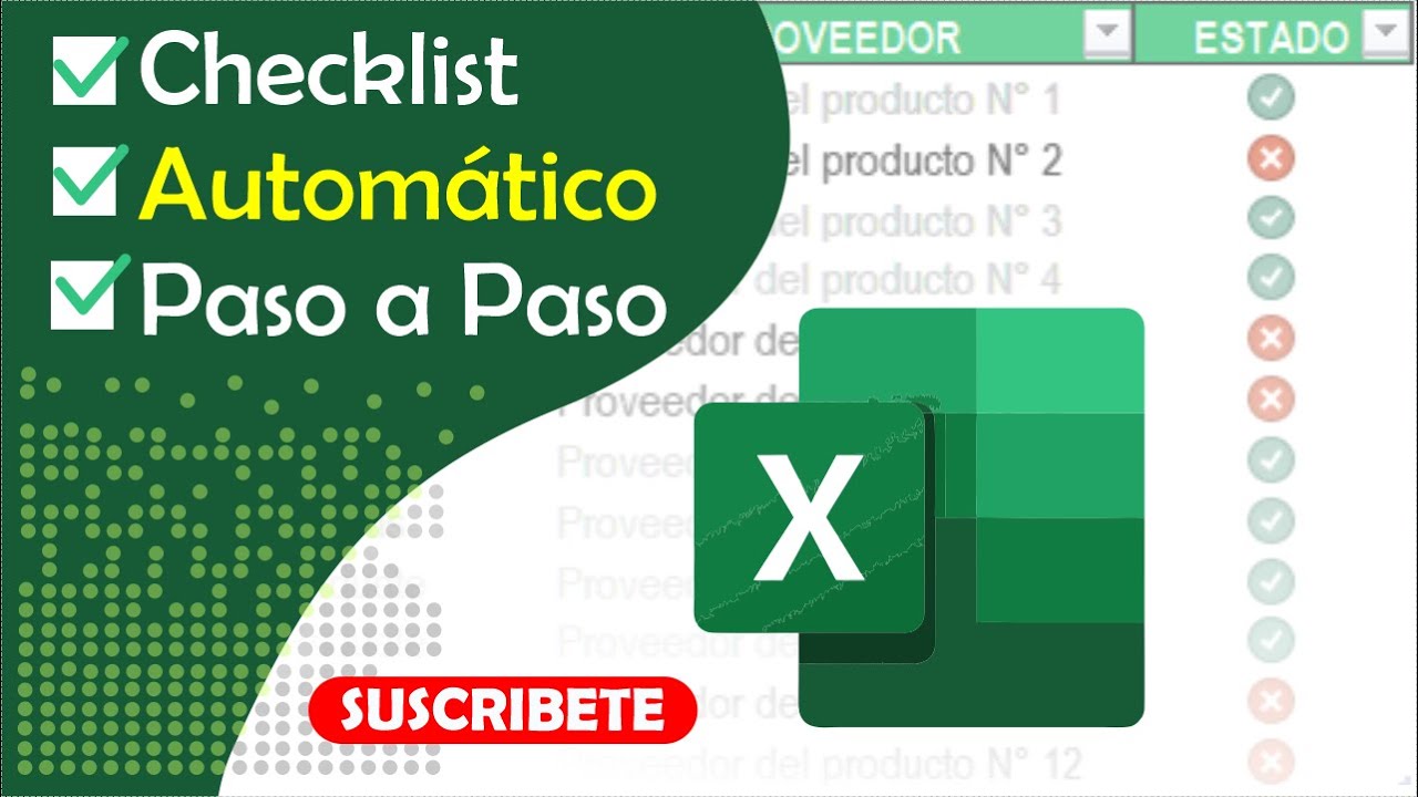 Checklist INTERACTIVO en Excel - SUPER FÁCIL y SENCILLO
