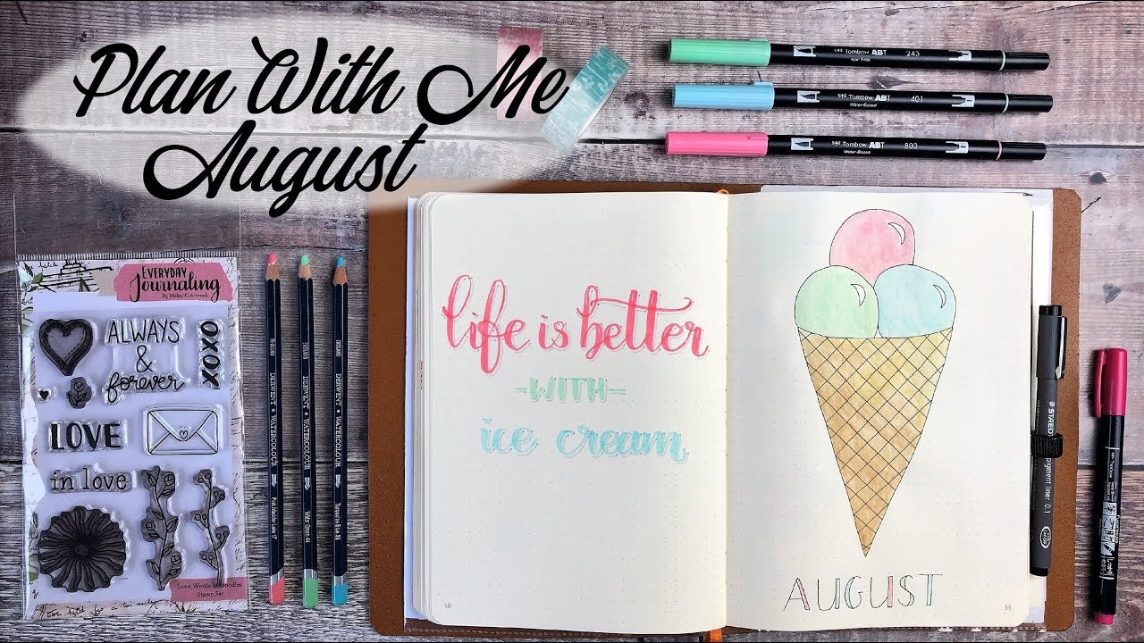 Plan With Me | Bullet Journal | August 2019