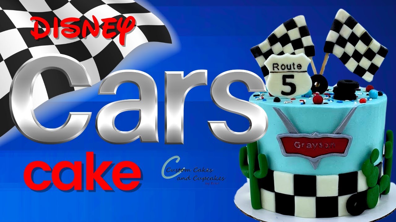 Vroom! How to Make a Disney Cars Birthday Cake from Scratch: Fondant Toppers, Lightning McQueen