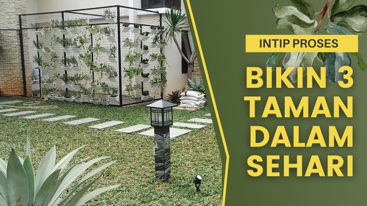Bikin 3 taman dalam sehari? emang bisa?