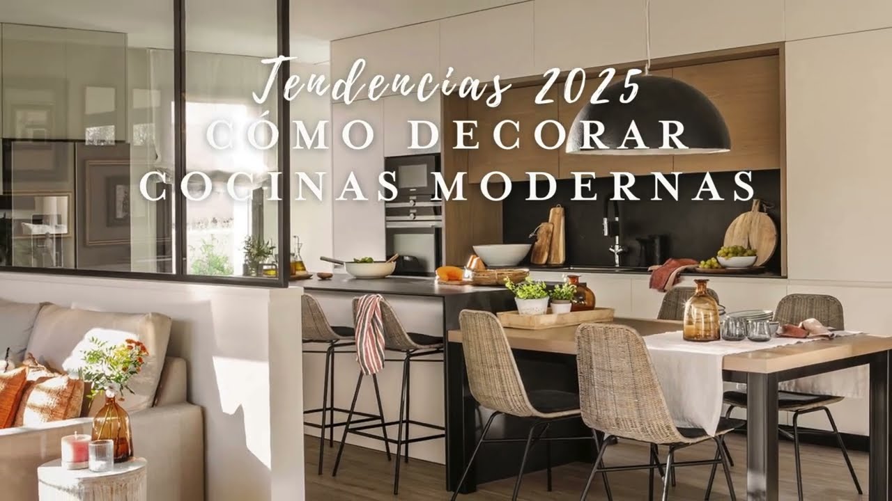 Tendencias 2025: c&oacute;mo decorar cocinas modernas