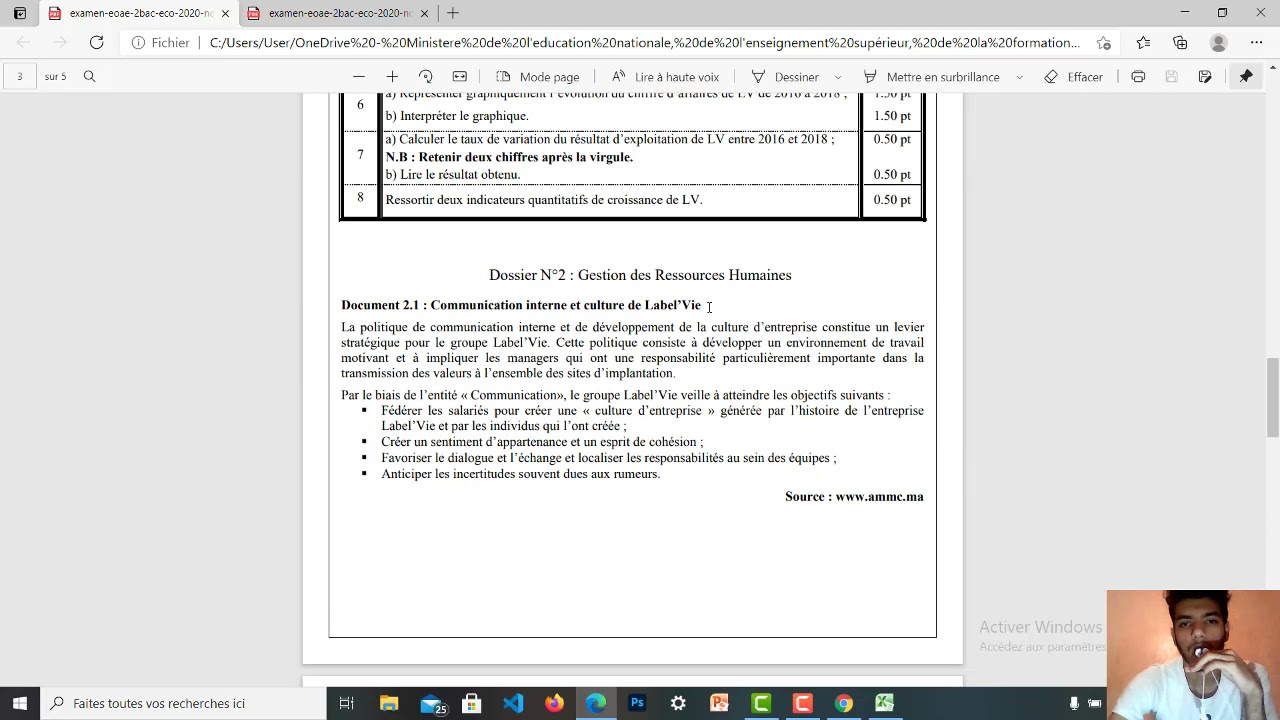 Correction examen organisation des entreprises part 2 : Terminus