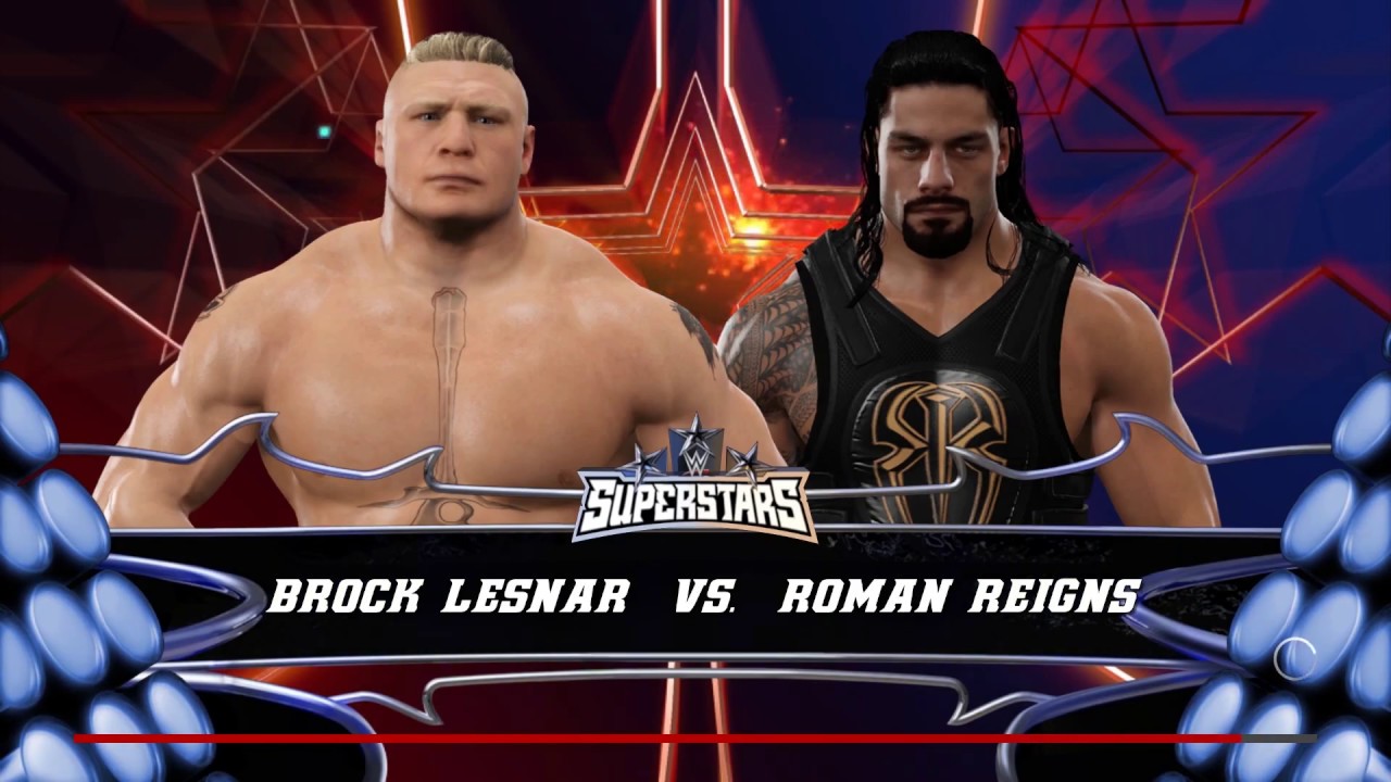 WWE 2K17 PC Gameplay 1080p Full HD Brock Lesnar Vs Roman Reigns