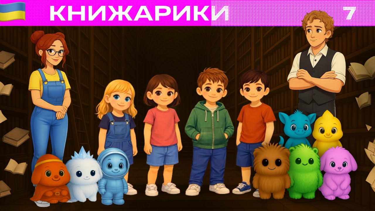 Книжарики/ Розділ 7. Ті , що вийшли зі сторінок( Анімована аудіокнига укр. мовою. Вік 6-12 років)