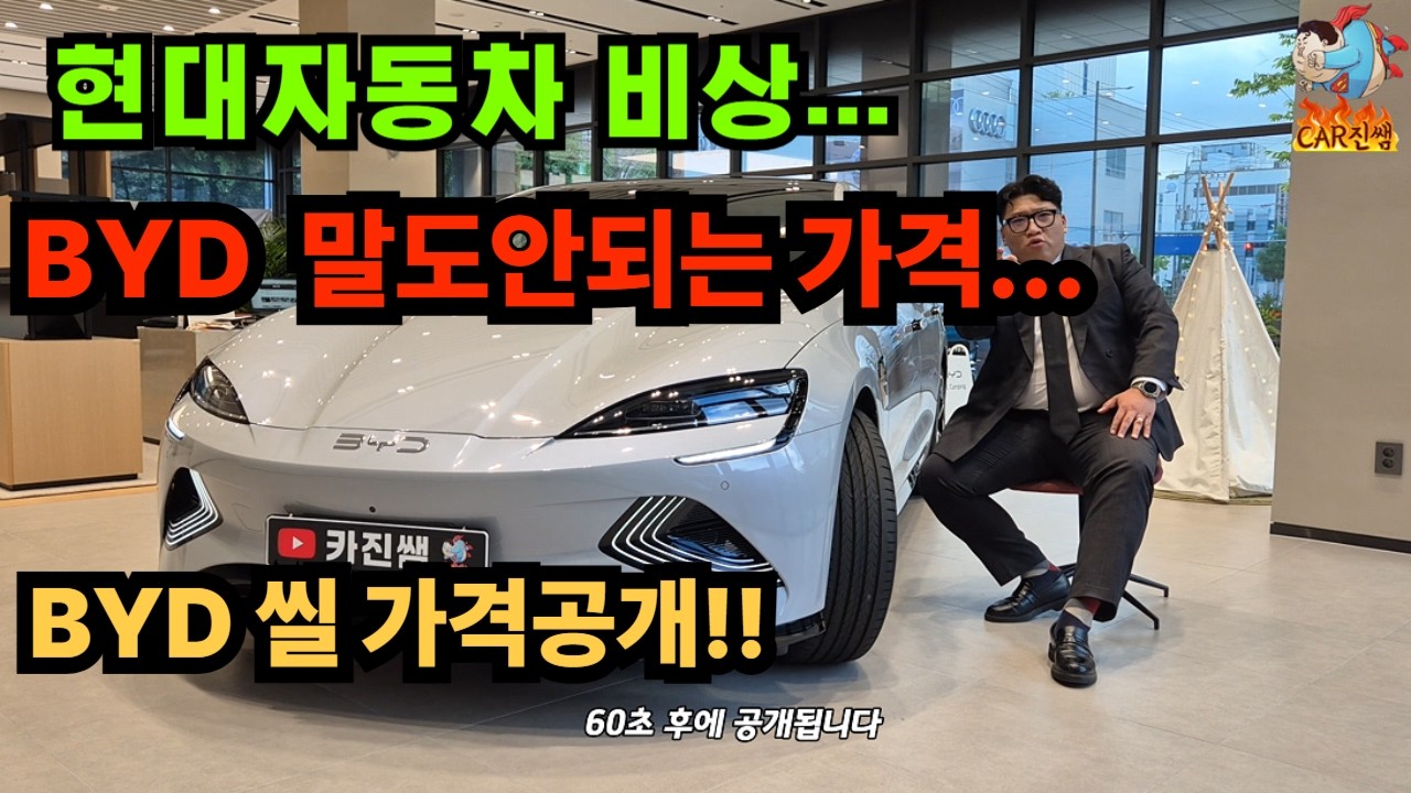 BYD 공식딜러 안양전시장] 현대 ,기아 비상..BYD 씰 가격 공개...
