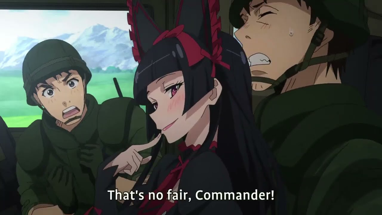 Rory Mercury Getting Comfortable in the Car Gate: Jieitai Kanochi nite, Kaku Tatakaeri (Episode 3)