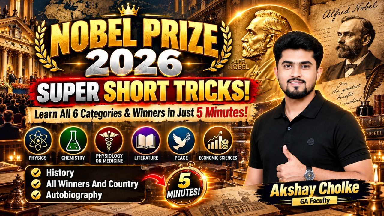 NOBEL PRIZE 2026 | SUPER SHORT TRICK | HISTORY | Alfred Nobel Autobiography | By Akshay Cholke