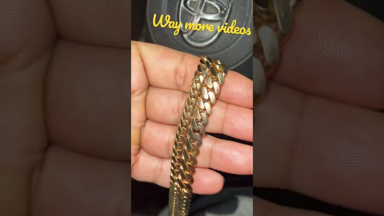 LIRY&rsquo;S  VS. DANIEL JEWELRY INC CUBANLINK COMPARISON 🦾⛓ #shorts #gold