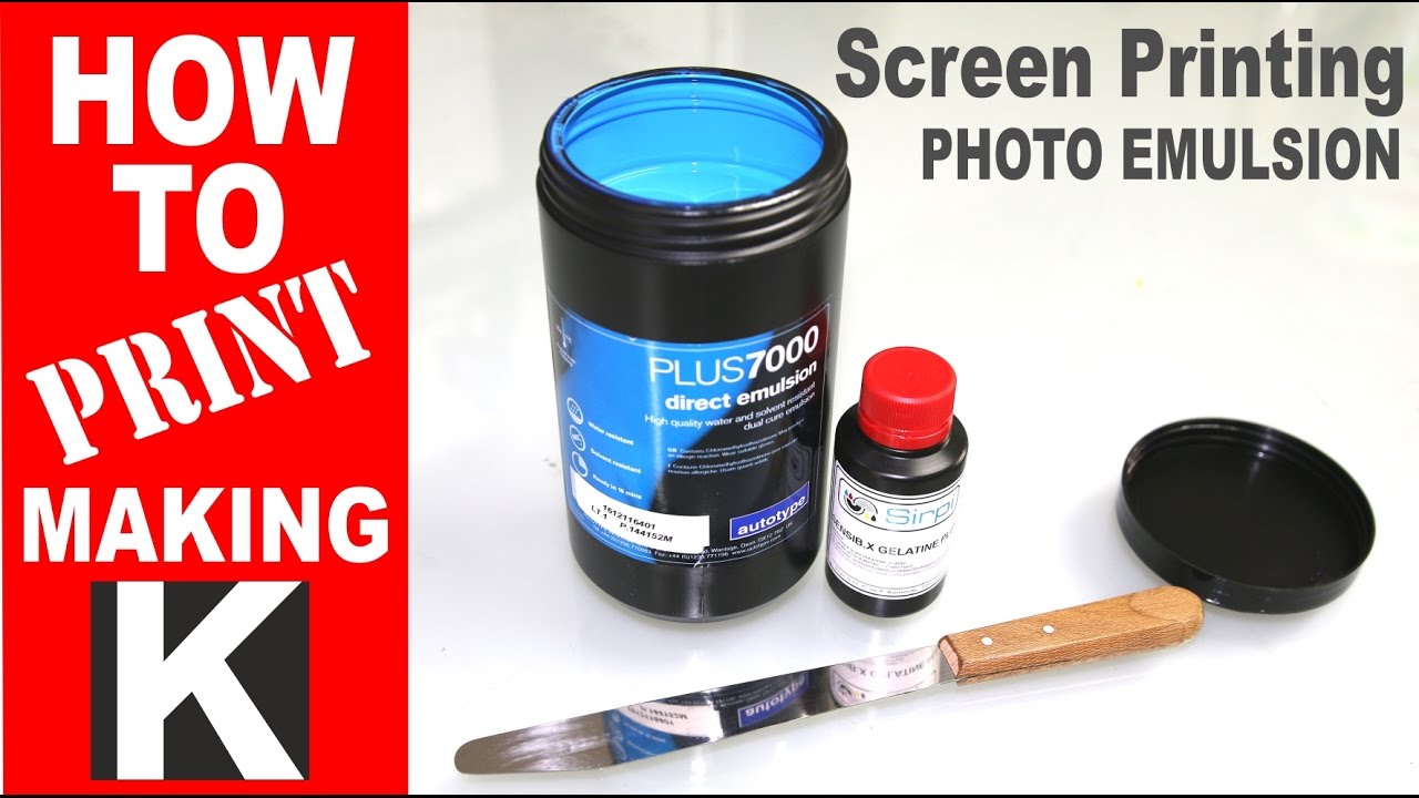How to make | Screen printing emulsion process
