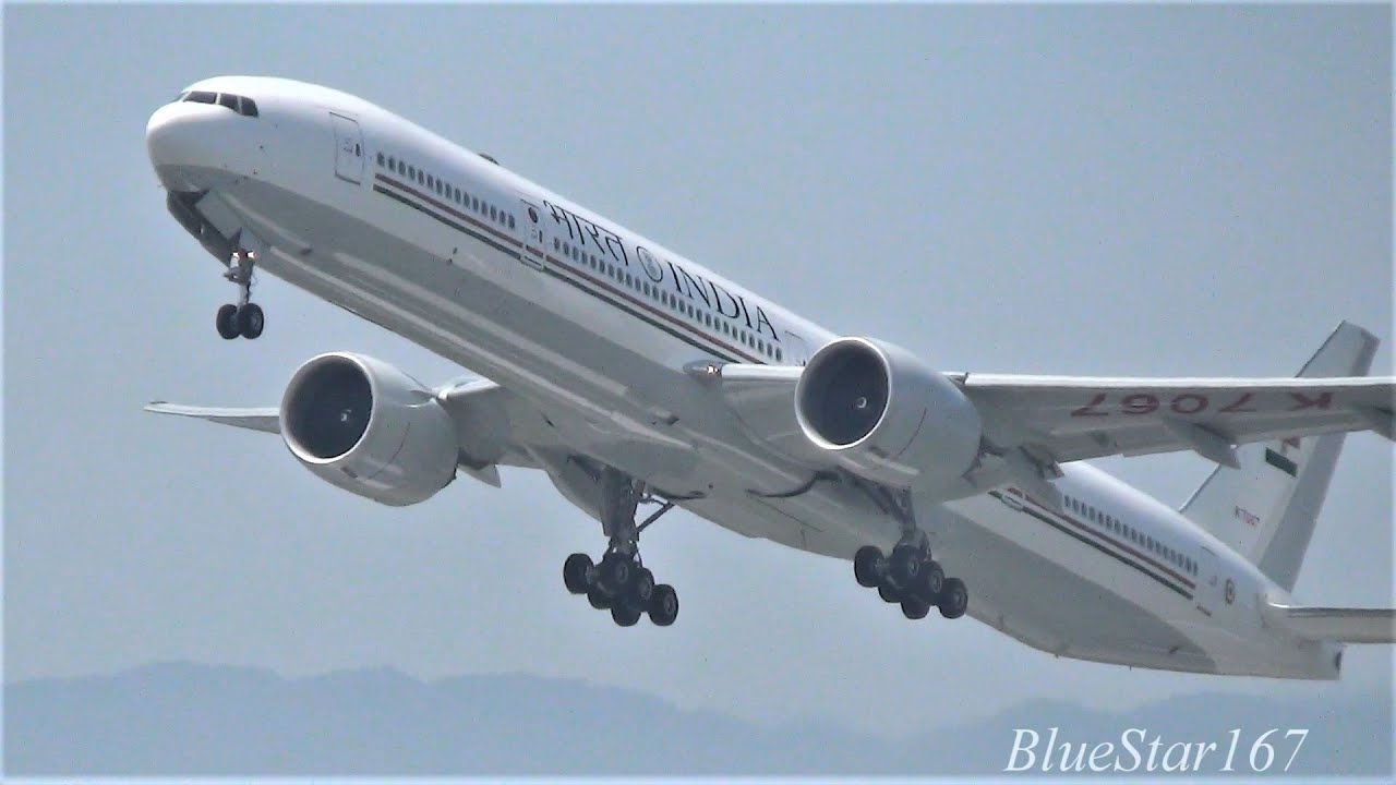 [G7 2023] Government of India Boeing 777-300ER (K7067) takeoff from KIX/RJBB (Osaka Kansai) RWY 06R