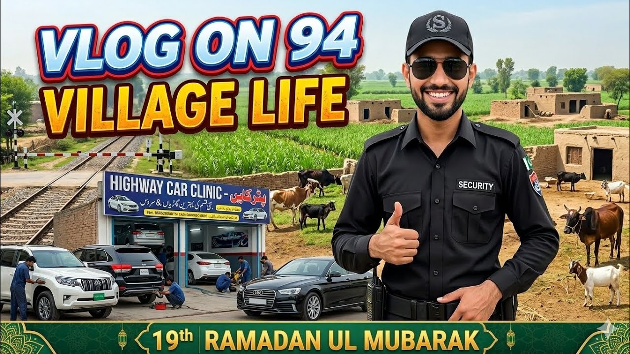 19th Day OF Ramadan Mubarak 🌙 | Village Life Fun 😃 & SG Job Routine 🧑‍✈️ | Vlog On 94