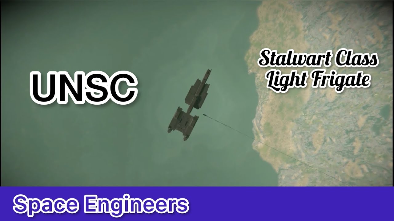 Halo | UNSC Stalwart Class Light Frigate, Full Scale. UNSC Ship # 3 | Space Engineers