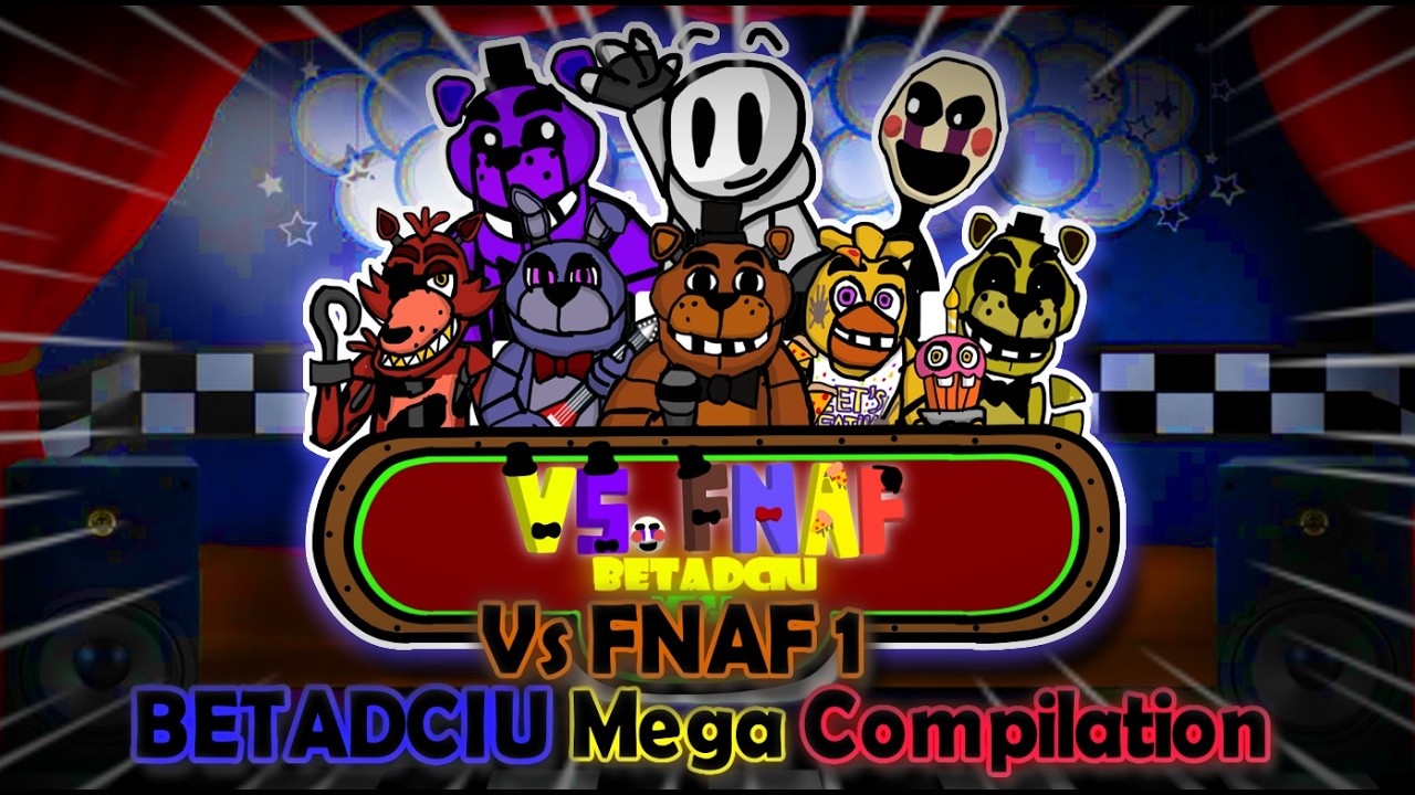 Friday Night Funkin': Vs FNAF 1; BETADCIU Mega Compilation 💙